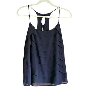 Carmen Marc Valvo spaghetti strap blouse